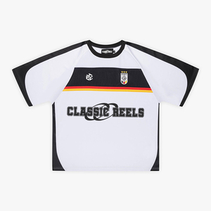 เสื้อฟุตบอลแขนสั้นพิมพ์ลายแบบซับลิเมชั่นตามสั่ง ระบายอากาศได้ดี สำหรับนักฟุตบอลและแฟนบอล ผลิตจากโพลีเอสเตอร์ 100% - Product Image 2
