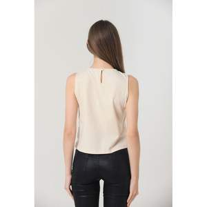Camisetas sin mangas de encaje con cuello redondo para mujer al por mayor - Product Image 1