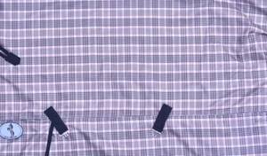 2023 portátil 1200D Ripstop impermeable Turnout alfombra invierno algodón indio relleno cuello caliente diseño de verificación exportación directa para caballos - Product Image 3