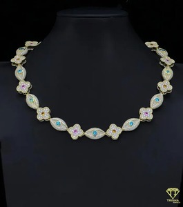 Cadena de Plata de Ley 925 con Diamante Moissanite VVS de Alta Demanda, Económica y Disponible a Precio de Exportación - Product Image 4