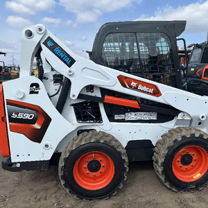 Chargeuse compacte sur pneus S590 d'occasion 2024, charge utile nominale de 3 tonnes, pompe hydraulique, mini-chargeuse frontale, machine de terrassement - Product Image 1