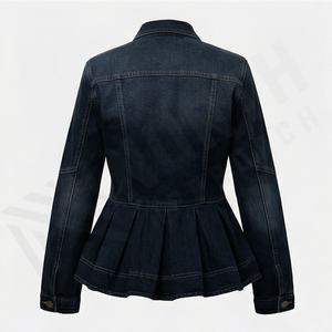 Chaquetas de Lona para Mujer, Ropa Casual de Invierno, Antiarrugas, de Algodón Teñido, Holgadas, Transpirables, Estilo Urbano, Color Personalizado - Product Image 2