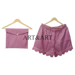 Conjunto de Pijama de Algodón Puro de Dos Piezas con Estampado de Tigre y Monograma para Mujer, Transpirable, para Invierno/Verano - Product Image 5