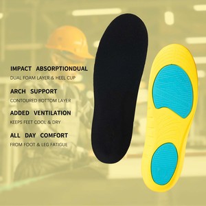 Semelles orthopédiques de haute qualité en mousse PU avec absorption des chocs en gel pour femmes - Product Image 2