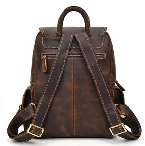 Unisex High Quality Genuine Leather <b>Student</b> Professional Camera <b>Backpack</b> Adventure/Candy OEM FBA Zipper <b>Backpack</b> 20-36L Seven - Product Image 3