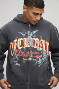 เสื้อฮู้ดดี้ผู้ชายสั่งทำพิเศษ ผ้าฝ้าย 100% หนา ทนทาน ซิปใหญ่ ไซส์ใหญ่ เป็นมิตรกับสิ่งแวดล้อม กันน้ำ ไม่หดตัว เหมาะสำหรับออกกำลังกาย ปักลาย สำหรับฤดูหนาว รับผลิตแบบ OEM - Product Image 3