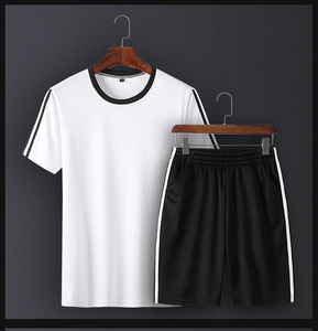 Ensemble de chemises et de shorts de sport pour hommes, automne, longueur genou, haute qualité, 2 en 1, polyester/coton - Product Image 6