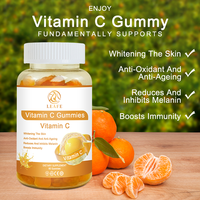 Gommes Éclaircissantes pour la Peau à la Vitamine C, Complément Booster de Soutien Immunitaire, Bonbons Gommes à la Vitamine C