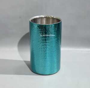 Refroidisseur de vin classique en acier inoxydable polyvalent pour les fêtes en plein air BBQ Seau à glace Baignoire à boisson Résistant à la rouille Caractéristiques durables pour - Product Image 1