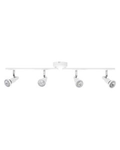 Tira de focos blancos GU10 de 4 luces, 3,4W, 2700K (Ledvance 833913) - Product Image 1