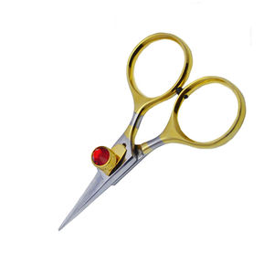 Ciseaux de rasoir de pêche Lame tranchante Ciseaux de fixation de mouches Outils de pêche Ciseaux de pêche en acier inoxydable avec vis fantaisie - Product Image 4