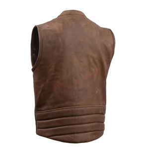Chaleco de Cuero de Invierno Duradero para Hombre, Diseño de la Mejor Calidad, Chaleco de Cuero en Venta - Product Image 4