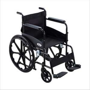 Fauteuil roulant manuel pour personnes handicapées avec structure renforcée, maniabilité facile, adapté aux soins quotidiens - Product Image 5