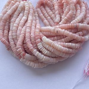 4mm 6mm Natural peruano Rosa ópalo piedra suave Heishi neumático piedras preciosas hebras de fabricante en línea Alibaba distribuidor 2025 - Product Image 4