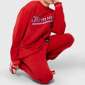 Vente chaude Casual Puff Impression Survêtements Manches Longues et Couleur Unie XL Taille Polaire pour L'hiver avec Logo Personnalisé - Product Image 3