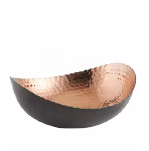 Bol de service brillant en métal feuille d'argent fantaisie orné d'un bol décoratif au design élégant en basse quantité minimale de commande - Product Image 3