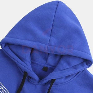 Sweat à capuche en molleton pour homme, simple et tendance, à manches longues, avec poche latérale, impression sérigraphique, technique de lavage - Product Image 3
