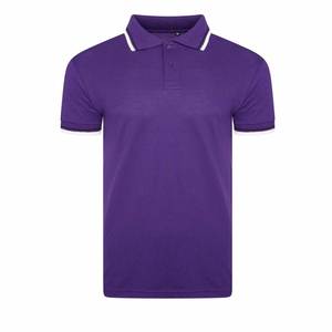 <b>Purple</b> Color Solid Custom Made Stripes Sleeve & Collar Unique <b>Men</b> Women Design Custom Made <b>Polo</b> Golf <b>Shirt</b> - Product Image 1