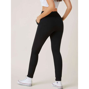 Pantalones Deportivos de Felpa de Algodón Premium para Mujer, Transpirables, Ajustados, Pantalones de Chándal Cálidos de Invierno, Pantalones Casuales de Color Sólido - Product Image 2
