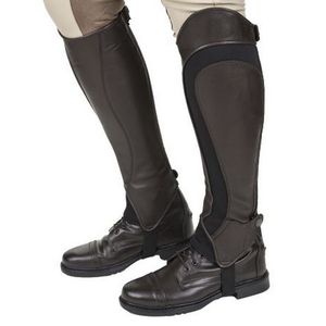 Demi chaps personnalisés en cuir de vachette véritable de qualité supérieure équitation - Product Image 4