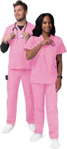 Nueva gran oferta de uniformes hospitalarios para mujeres y Enfermería Médica, ropa de verano, conjuntos de fregado hospitalario de manga corta - Product Image 6