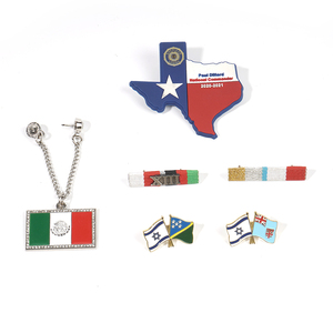 Pin de Solapa Esmaltado con Bandera Magnética de Estados Unidos, Canadá, México y Tailandia, Fabricante de Broches de Equipo Nacional, Insignia de Metal Artesanal - Product Image 2