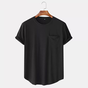เสื้อยืดผู้ชายสีพื้นระบายอากาศได้ดี,เสื้อยืดลำลองคอกลมใส่ออกกำลังกายเล่นกีฬา - Product Image 4