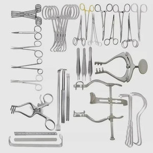 Juego de Instrumentos Quirúrgicos Pediátricos para Laparotomía, 51 Piezas, Instrumentos Médicos Quirúrgicos de Acero Inoxidable - Product Image 1