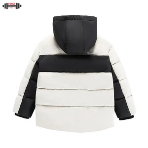 2025 Men's Streetwear Korean Black Canvas Puffer Parka Warm Stand Collar Winter Bubble Coat <b>Hip</b> Hop Style Customized Color - Product Image 5