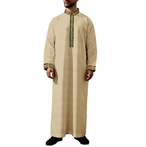 ชุดโทบสำเร็จรูปทันสมัยสำหรับผู้ชาย ขายส่งสไตล์ปากีสถาน ซาอุดิอาระเบีย ชุดญุบบะห์ ชุดละหมาดยาวสำหรับผู้ชายมุสลิม - Product Image 4