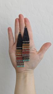 Boucles d'oreilles en perles ethniques indiennes de haute qualité pour femmes boucles d'oreilles en diamant avec perles de verre Design papillon PAR HF CRAFTS - Product Image 5