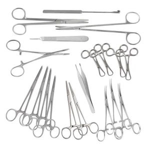 Kit Básico de Laparotomía, Juego de Instrumentos Quirúrgicos Manuales de Acero Inoxidable para Cirugía General, Uso Clínico Rutinario - Product Image 1