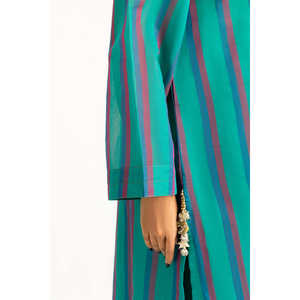 Traje Formal Verde para Mujer con Bordado Jacquard - Product Image 1