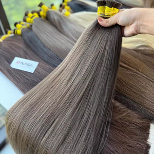 ผมต่อขยายขนาดเท่าผมผมนาซ่าผมดิบสีทั้งหมด100กรัมขายส่งวาดคู่สุดหรู - Product Image 1