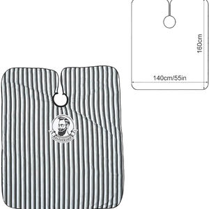 ผ้าคลุมตัดผมสำหรับร้านเสริมสวยพร้อมโลโก้ดีไซน์แฟชั่นแบบปรับแต่งได้ - Product Image 2