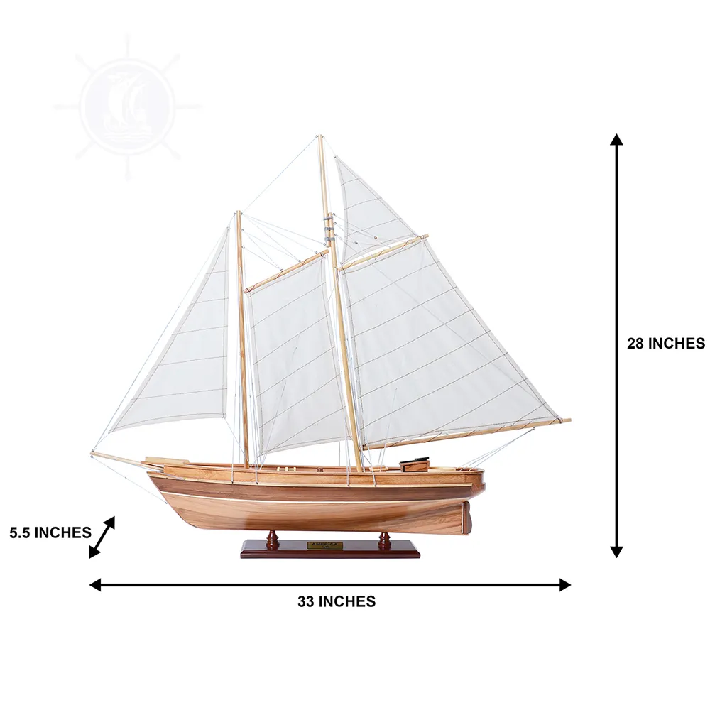 Mô Hình Mỹ Mô Hình Tàu Nhỏ Thủ Công Bằng Gỗ Bản Sao Với Giá Trưng Bày, Sưu Tập, Trang Trí, Quà Tặng, Bán Buôn