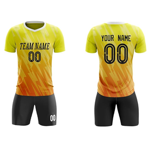 Conjuntos de fútbol sublimados completos de poliéster 100% personalizados al por mayor, cómodos de llevar, recién llegados, uniformes de fútbol - Product Image 1