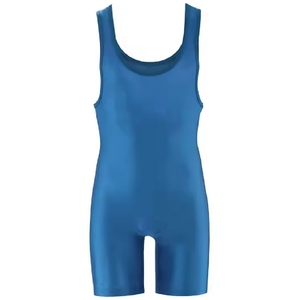 Venta al por Mayor de Singletes de Lucha Personalizados para Adultos de Talla Grande, Material de Poliéster + Spandex, Diseño Transpirable, Cierre a Presión, 100% Alta Calidad - Product Image 4