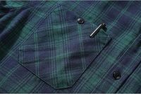 Chemise à capuche décontractée pour homme, col montant, en flanelle épaisse 100 % coton, teinte en fil, couleur unie, conception personnalisée, ODM