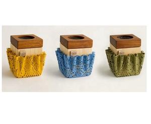 Quemador de Incienso de Madera con Envoltura de Tela Negra, Hecho a Mano, Porta Incienso Aromático, Uso en Todas las Estaciones, Decoración del Hogar, Regalo para Ramadán y Eid, Fragancia - Product Image 2