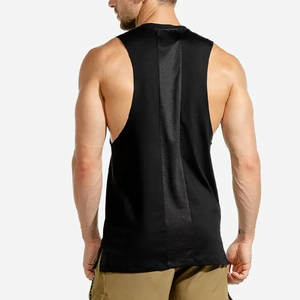 Servicio OEM Camiseta de gimnasio de alta calidad 100% algodón con logotipo personalizado y diseño para gimnasio y entrenamiento sin mangas y transpirable para hombres - Product Image 2