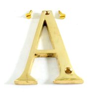 Lettres d'alphabet en métal laiton moderne de qualité supérieure, finition lisse, signalétique 3D, décoration intérieure, panneaux nominatifs