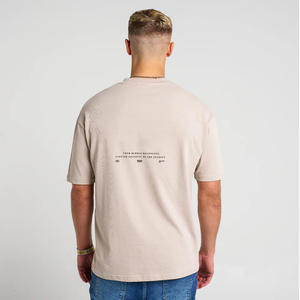 Camisetas de algodón de manga corta para hombre con logotipo personalizado OEM de alta calidad Camiseta con logotipo personalizado de algodón 100% fabricada por Huzaifa Products - Product Image 2