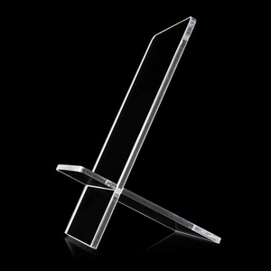 ที่ตั้งแสดงบนเคาน์เตอร์แบบอะคริลิคแบบพกพาขาตั้งไฟ LED ที่วางสมาร์ทโฟนเป็นมิตรกับสิ่งแวดล้อมสำหรับร้านค้า - Product Image 1