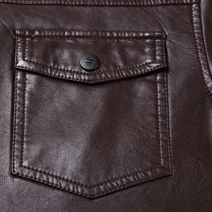 Chaqueta de cuero PU para hombre de otoño e invierno 2024, cierre de cremallera, solapa, Moda para tendencia informal, versátil - Product Image 5