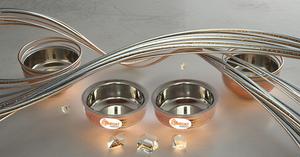 Bol de service en acier inoxydable en cuivre pour apéritifs, lot de 2, diamètre 5 pouces - Product Image 5