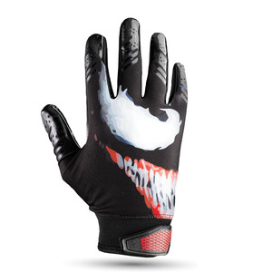 Guantes de recepción de fútbol con logotipo personalizado de gama alta Guantes de receptor antideslizantes con impresión de silicona - Product Image 4