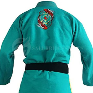 100% coton tissu Jiu Jitsu Kimono Judo uniformes avec broderie Logo impression Stretch entraînement porter Judo karaté costumes - Product Image 5
