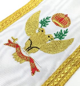 Venta al por mayor bordado a mano Masonic Regalia Delantal Masonic Master Delantal - Product Image 6