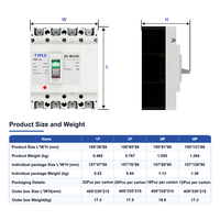 Pemutus Sirkuit Cetak (Molded Case Circuit Breaker) Merek TYPLE Model TPM7-125 DC 125A 20kA untuk Distribusi Daya Industri, Grosir Pabrik Cina